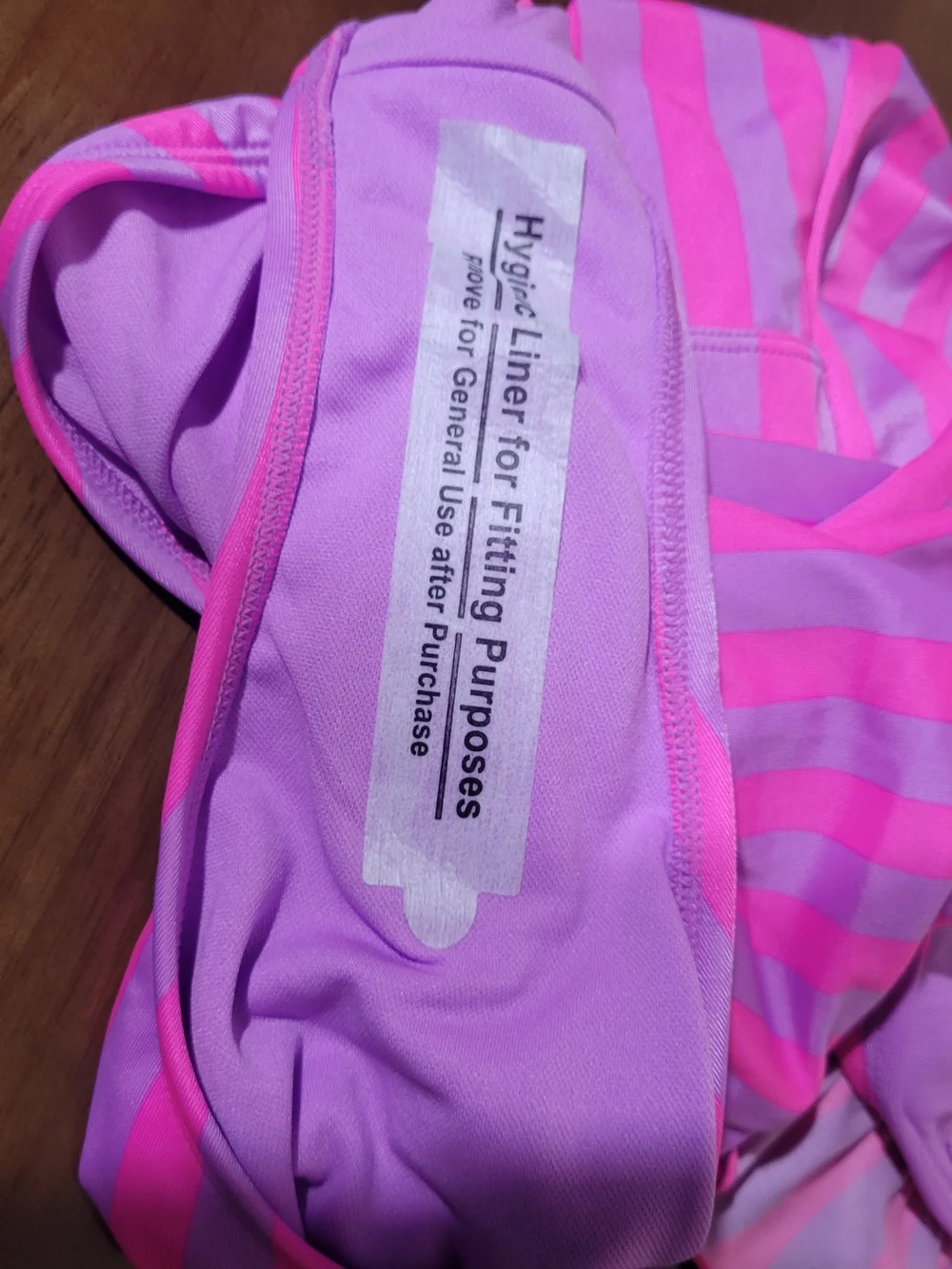 Cat & Jack Teenegers' Hot Pink & Light Pink Striped Ruffle Swimsuit